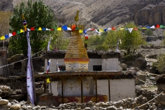stupa in the village of Gharmi