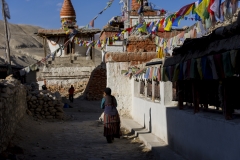 first impression of Lo Manthang inside the town wall
