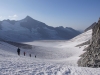 ..der Rhonegletscher und im Hintergrund der höchste Urner Berg - der Galenstock