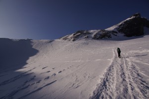 Übergang vom Chilchligletscher zum Glacier du Ténéhet