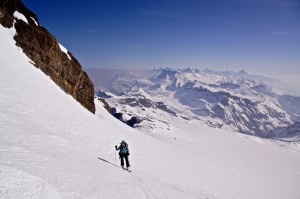 Im Aufstieg auf dem Glacier du Wildhorn