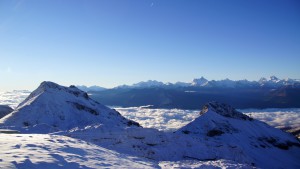 Dom - Weisshorn - Zinalrothorn - Matterhorn - Dent Blanche